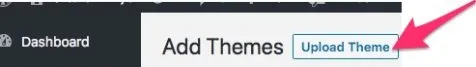 how upload wordpress theme