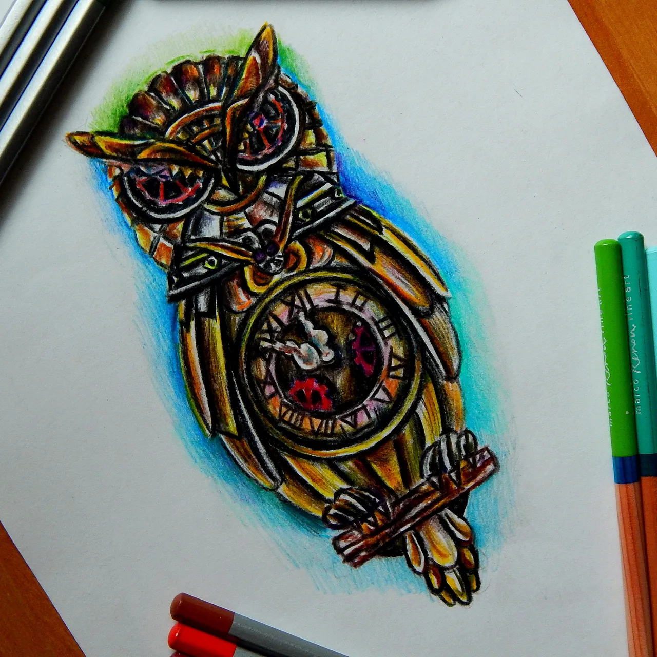Clock with Gears Tattoo | TikTok