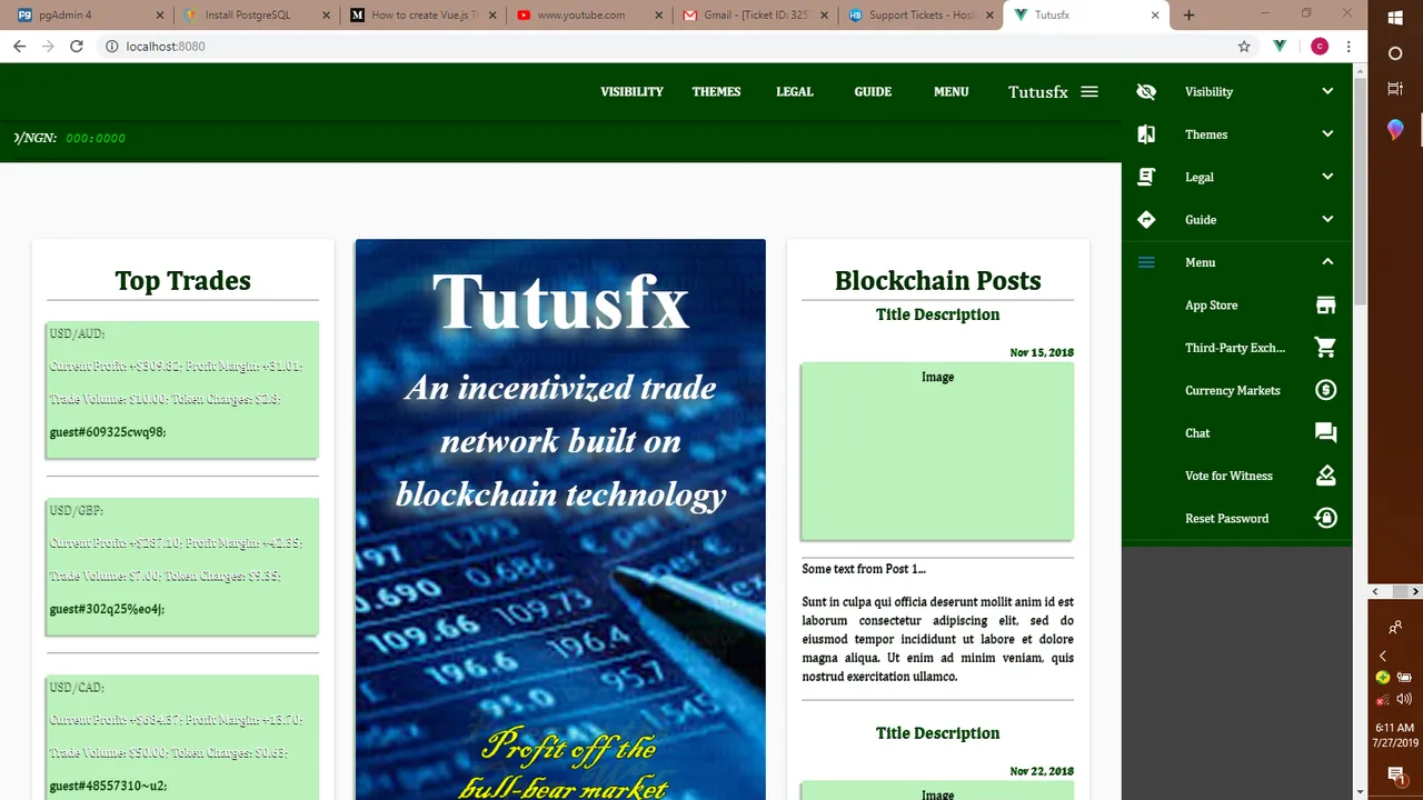 Tutusfx Drawer Menu