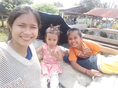 Me waiting for my son to come in November, visited my late father's grave during all souls day