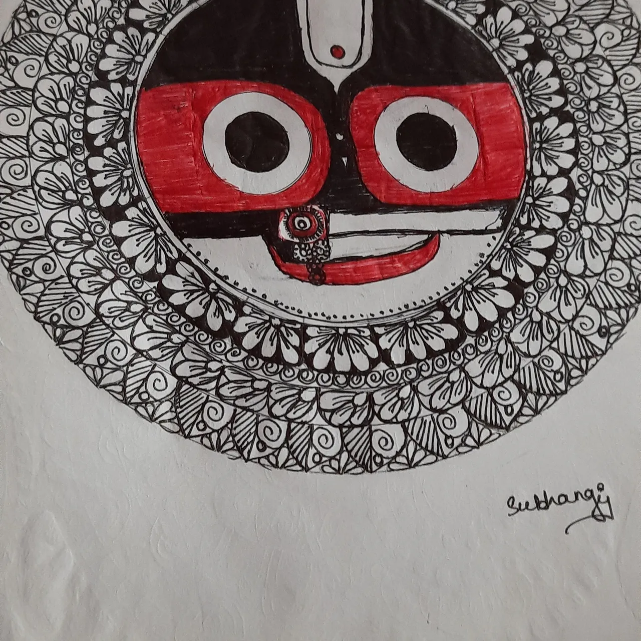 Lord Jagannath Drawing with Oil Pastels | Ratha Yatra Special Drawing -  YouTube