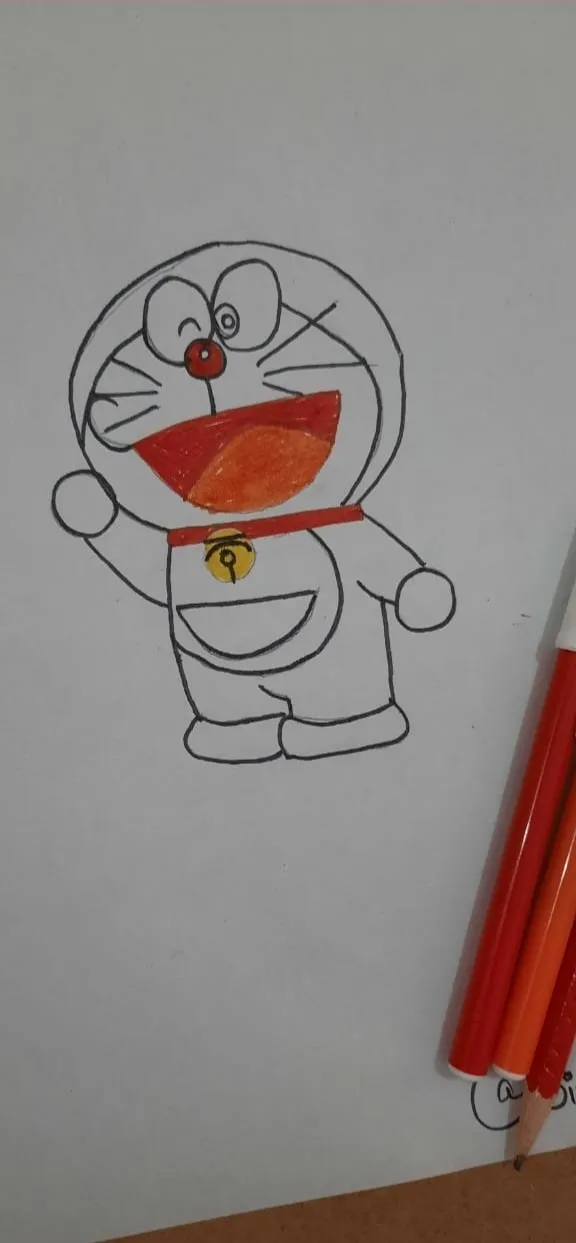 Cute Doraemon 💙 . . . . . . . . . . . . . . . . . . . . #art #artlife  #artreels #artlovers #artvideo #artistsoninstagram #cartoon #wat... |  Instagram