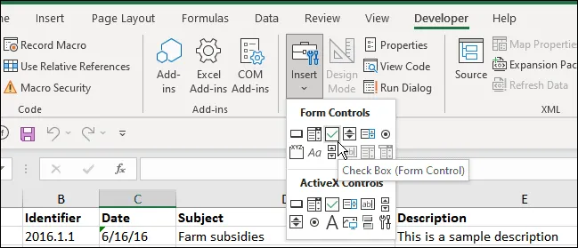5-insert-check-box-developer-Excel