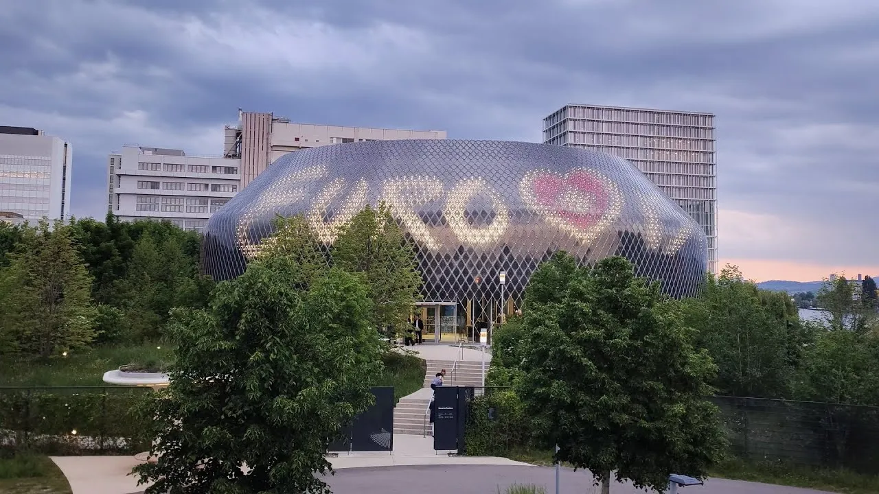Eurovision 2025 Basel: Light Dome Show at the Novartis Pavillon