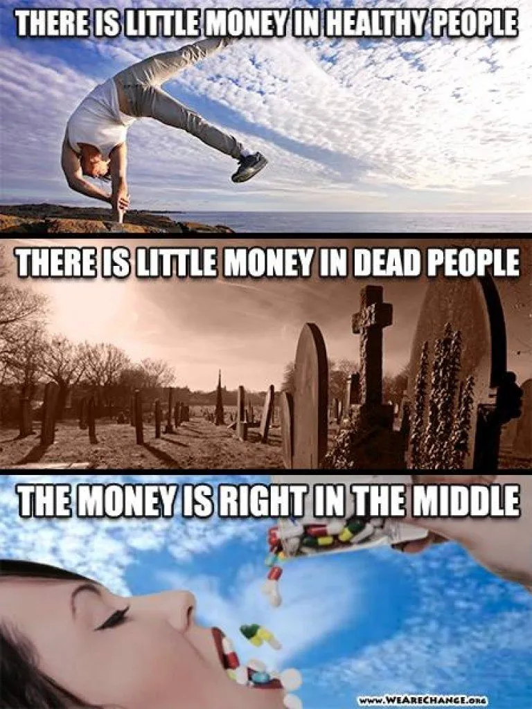 money is in the middle