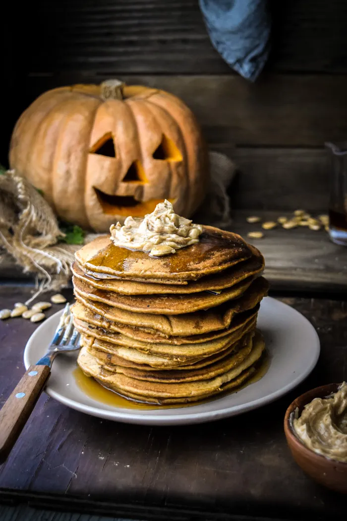 Oaty Pumpkin Pancakes + Maple Nut Butter Spread-8.jpg