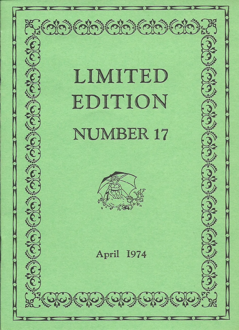 Limited Edition - Number 17, April 1974 - Cover.png