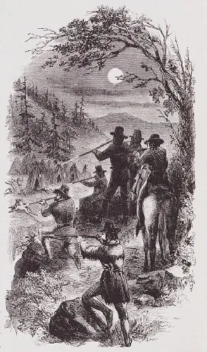 Protecting The Settlers'Illustration 1864  John Ross Browne 18211875 public.jpg