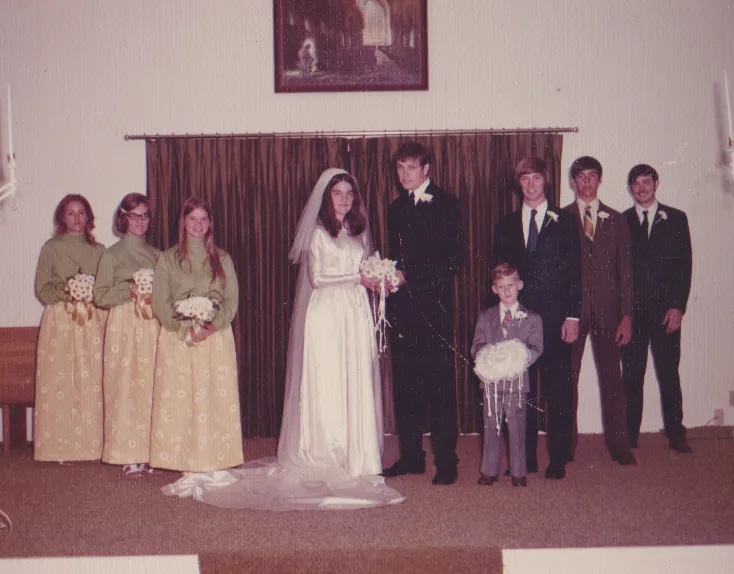1970 or so - Jim William wedding to Karen Morehead.png