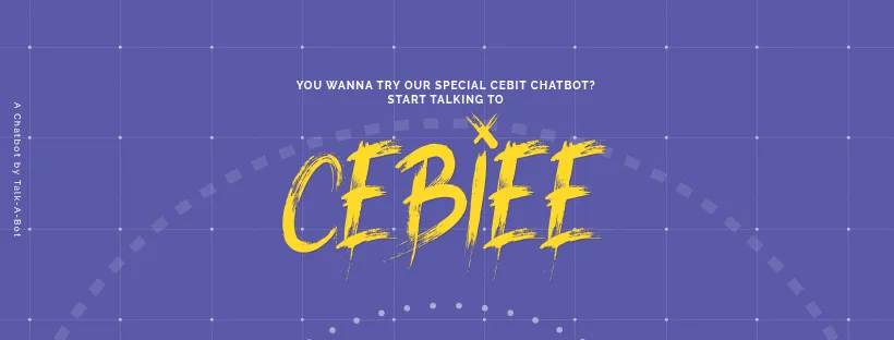 Cebiee is a chatbot for the Hungarian delegation during CeBIT 2017. Get informed! Have fun! Chat with Cebiee!