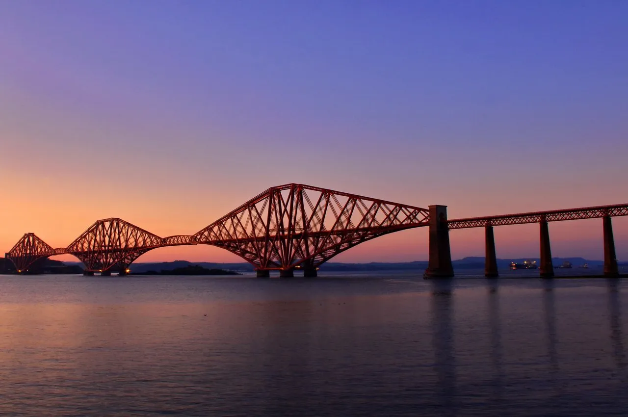 Sunset Over the Forth.JPG