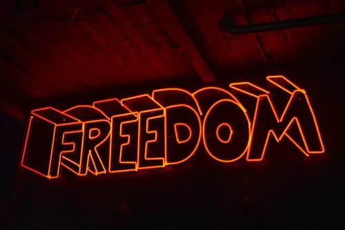 Close-up Photo Of Red Neon Light Signage