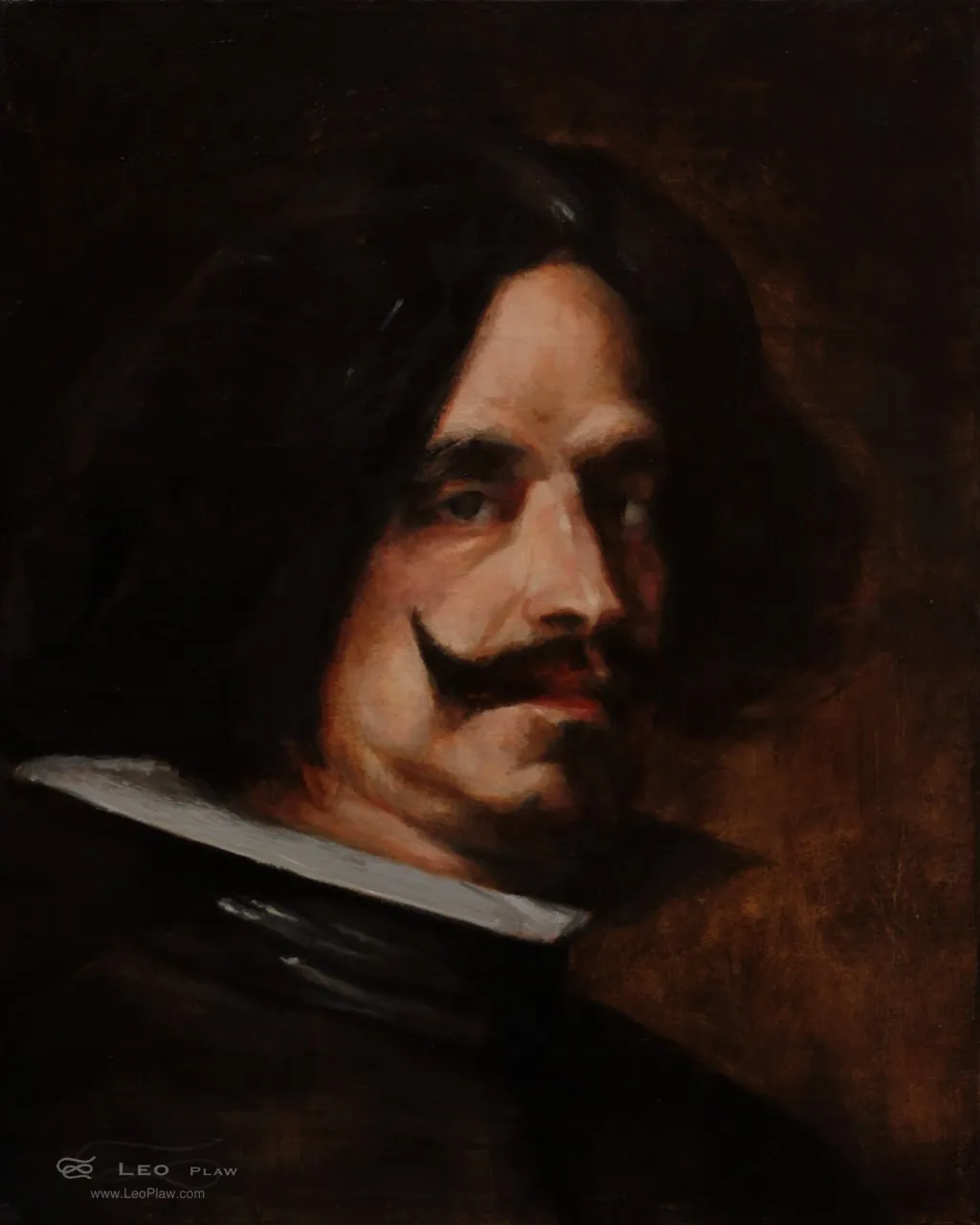 "Diego Velázquez", Leo Plaw, 24 x 30cm, oil on canvas
