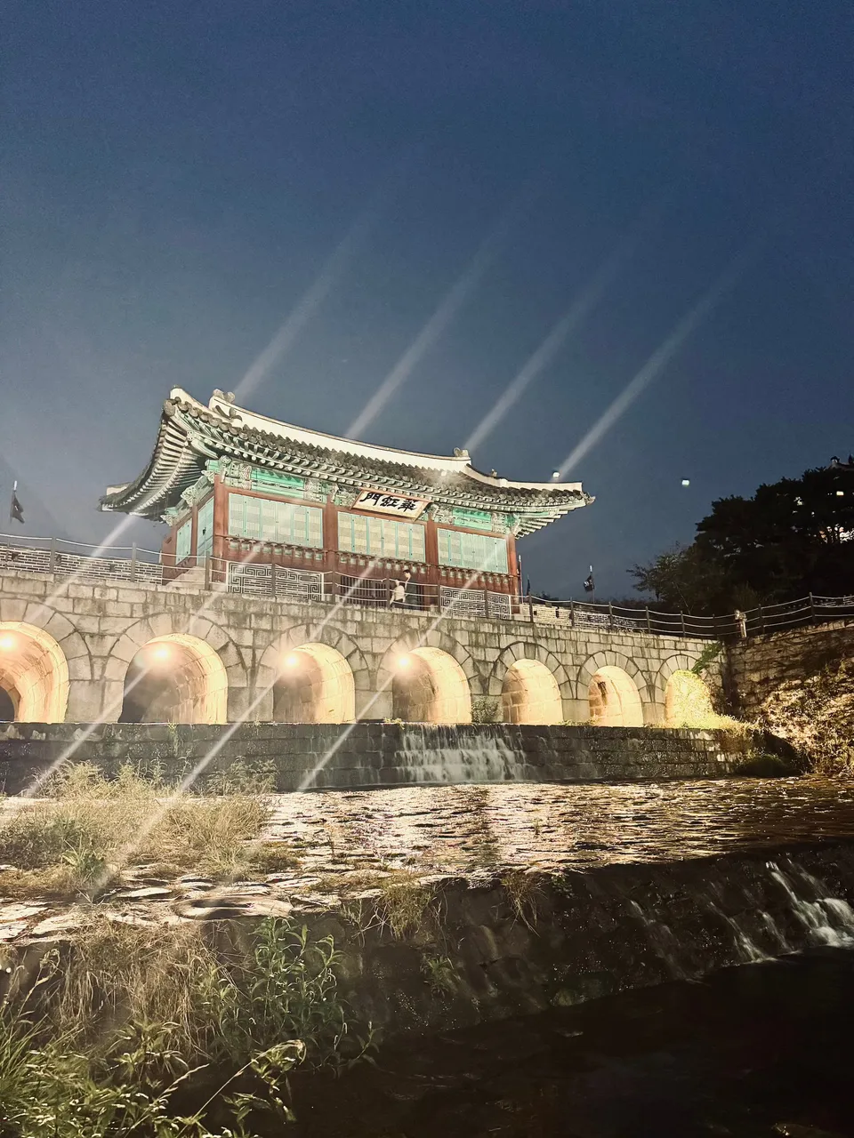 in one of the gates at Suwon