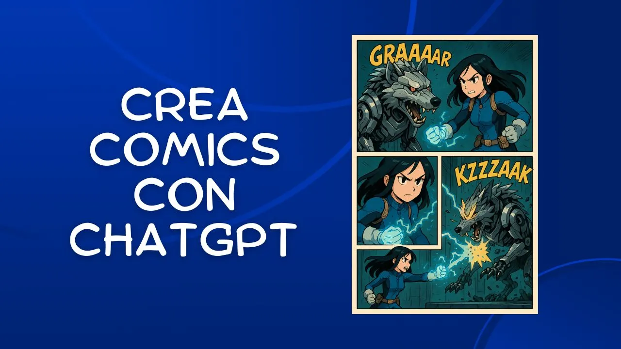Mira el tutorial para crear comics con ChatGPT