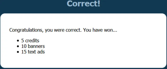 BootScootinTraffic Prize for Correct Answer to QuestionAboutPreviouslyViewedSite.png