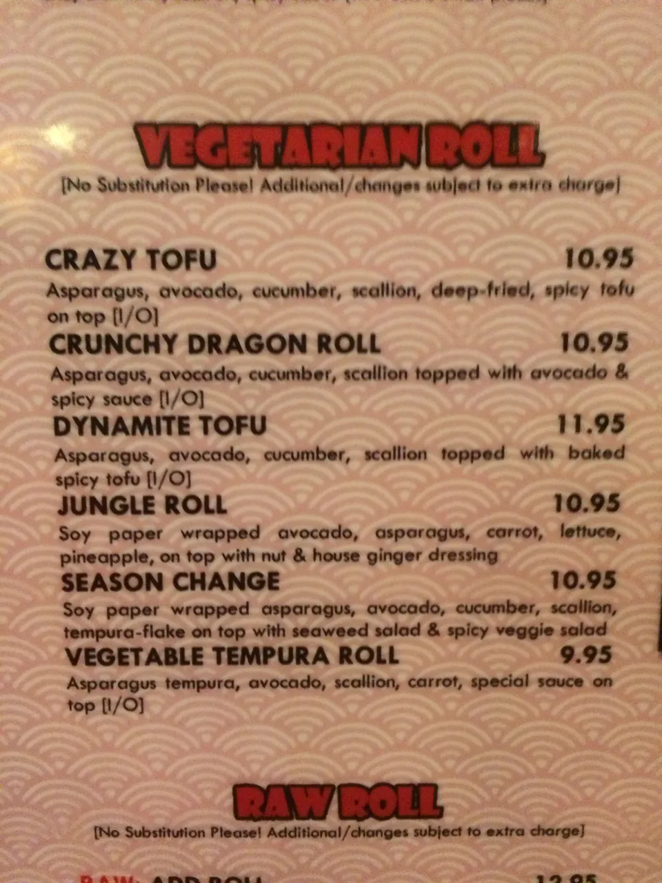 Vegetable rolls Sushi at Lemongrass Near Nashville, Tennessee!.JPG