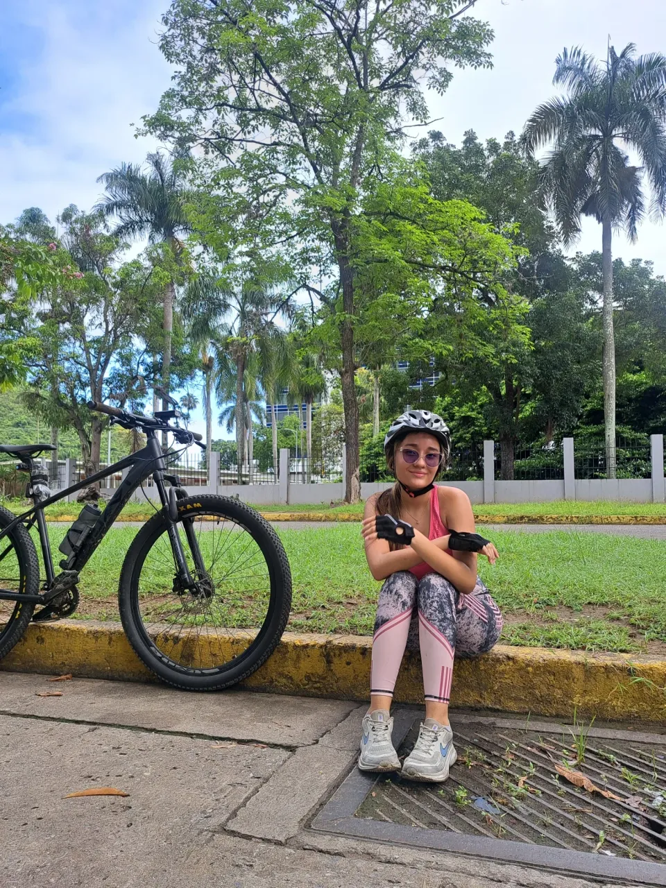 Touring the city by bicycle.