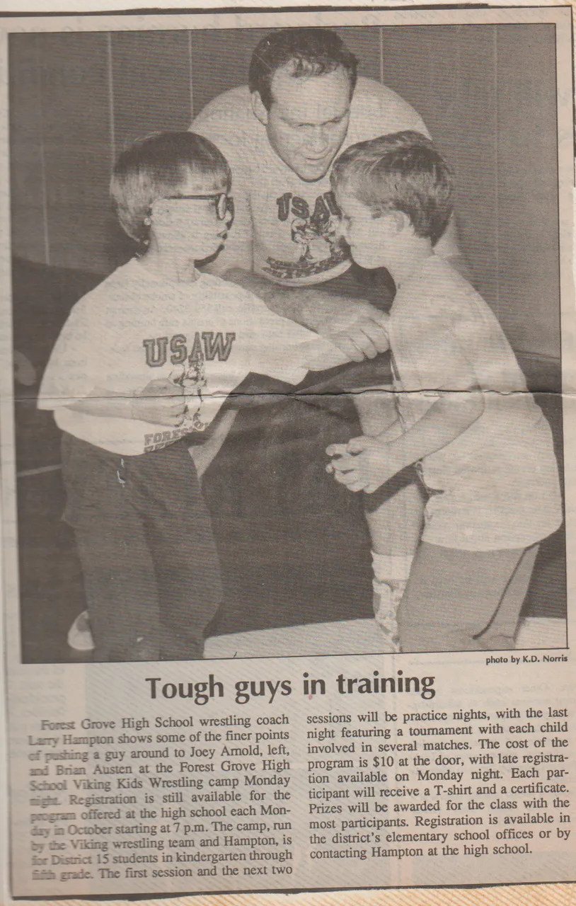 1992 Wrestling in Newspaper.png