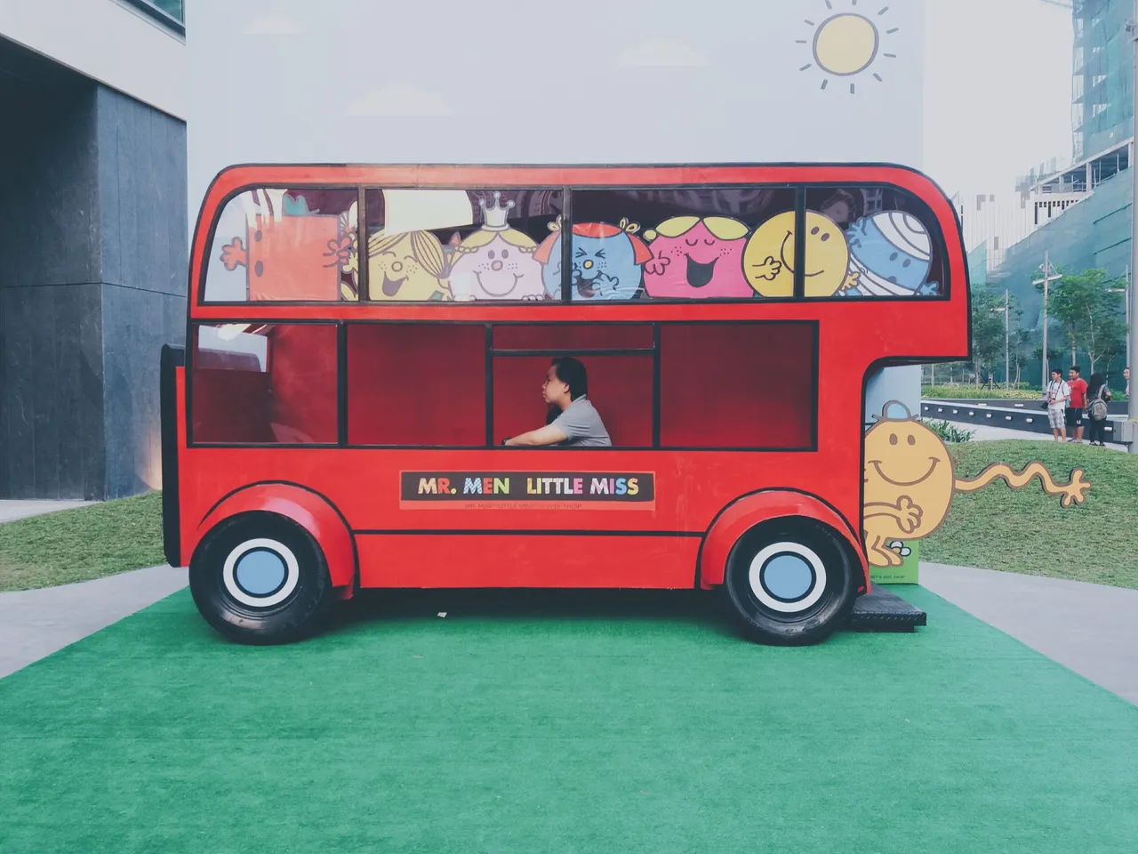 That's Wil inside the Mr. Men and Little Miss Bus