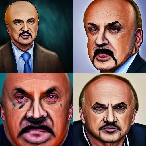 Prompt: Dr. Phil as a gangbanger
