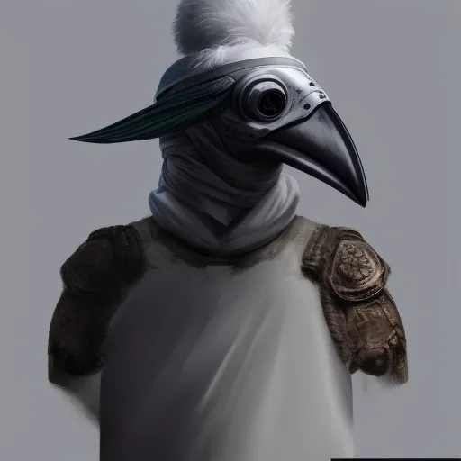 00110-2056441621-rpg! profile! portrait of humanoid bird, plague doctor, white background, beak, feathers, ARMOURED, futuristic clothes, d _ d, p.png