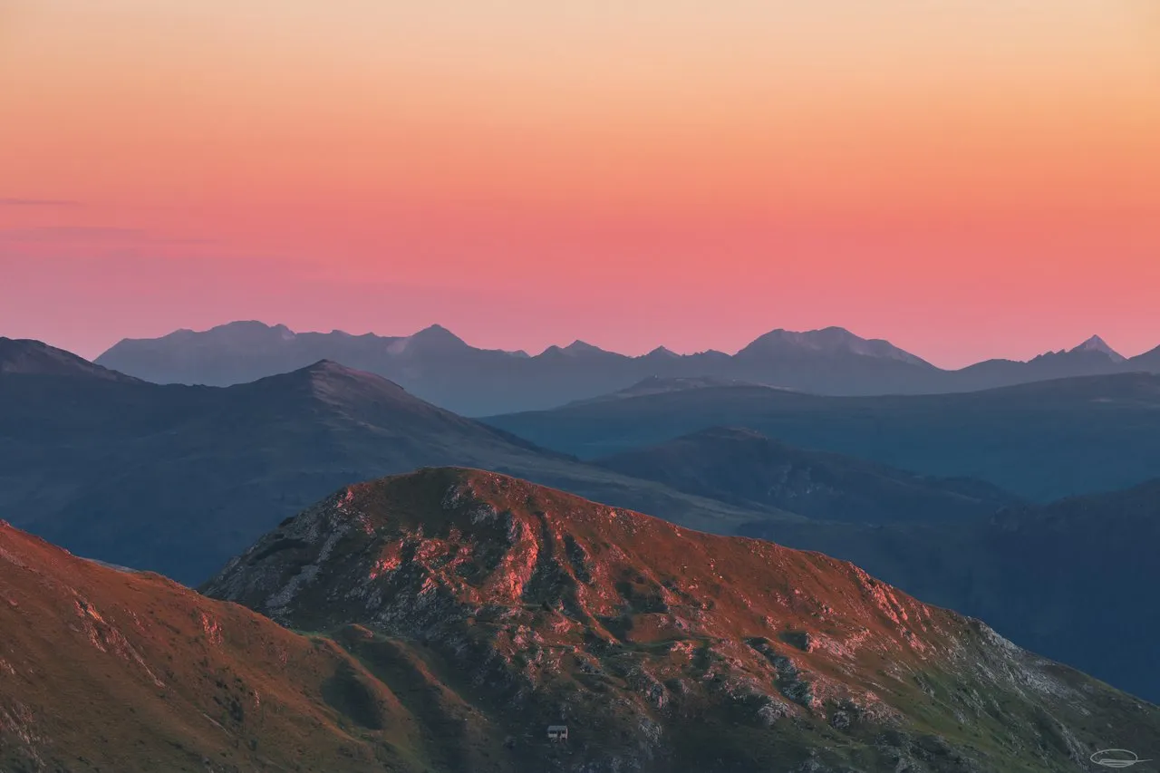 Before Sunrise in the Nock Mountains (Nockberge) - Johann Piber