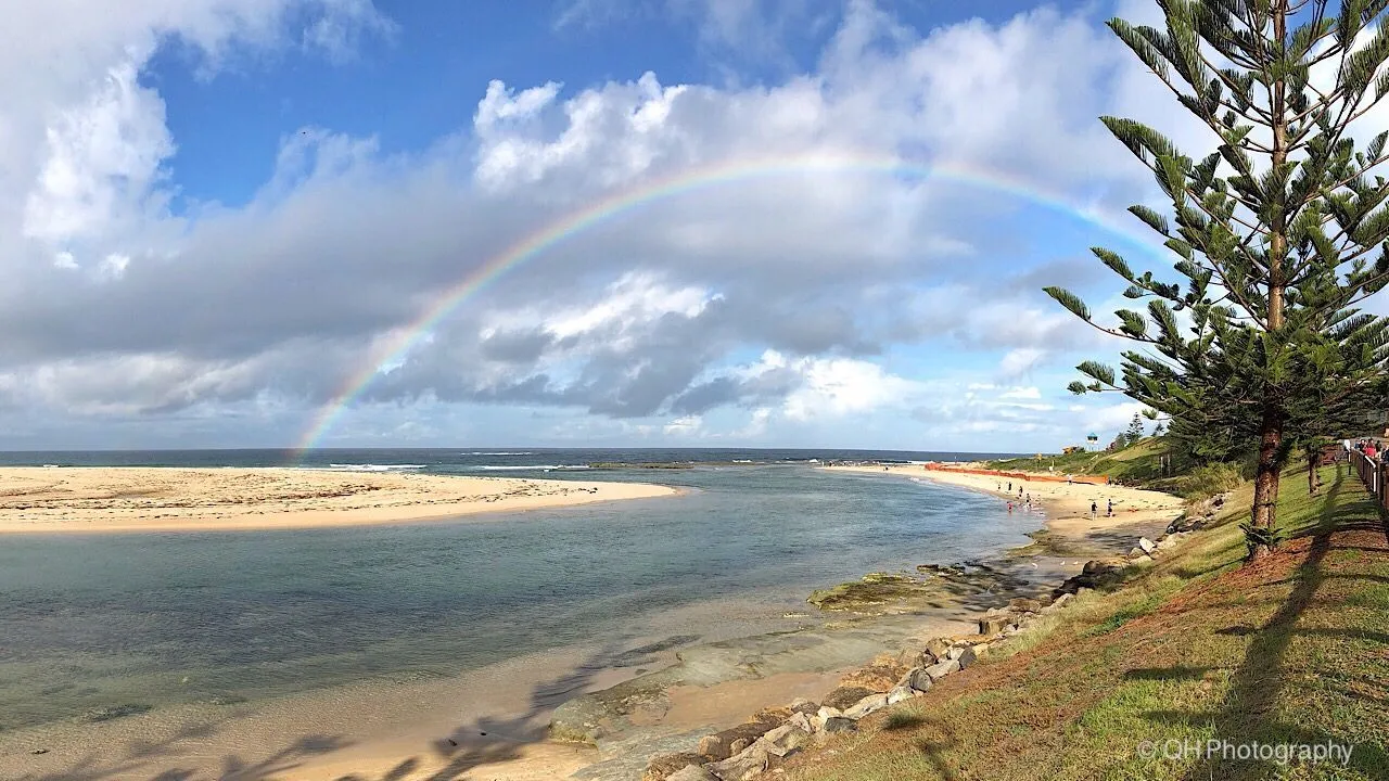 Rainbow at the beach