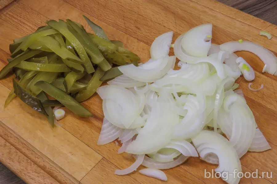 Beef Rolls with pickles