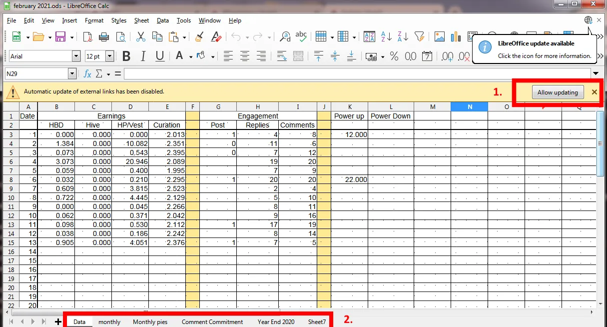 Input Sheet