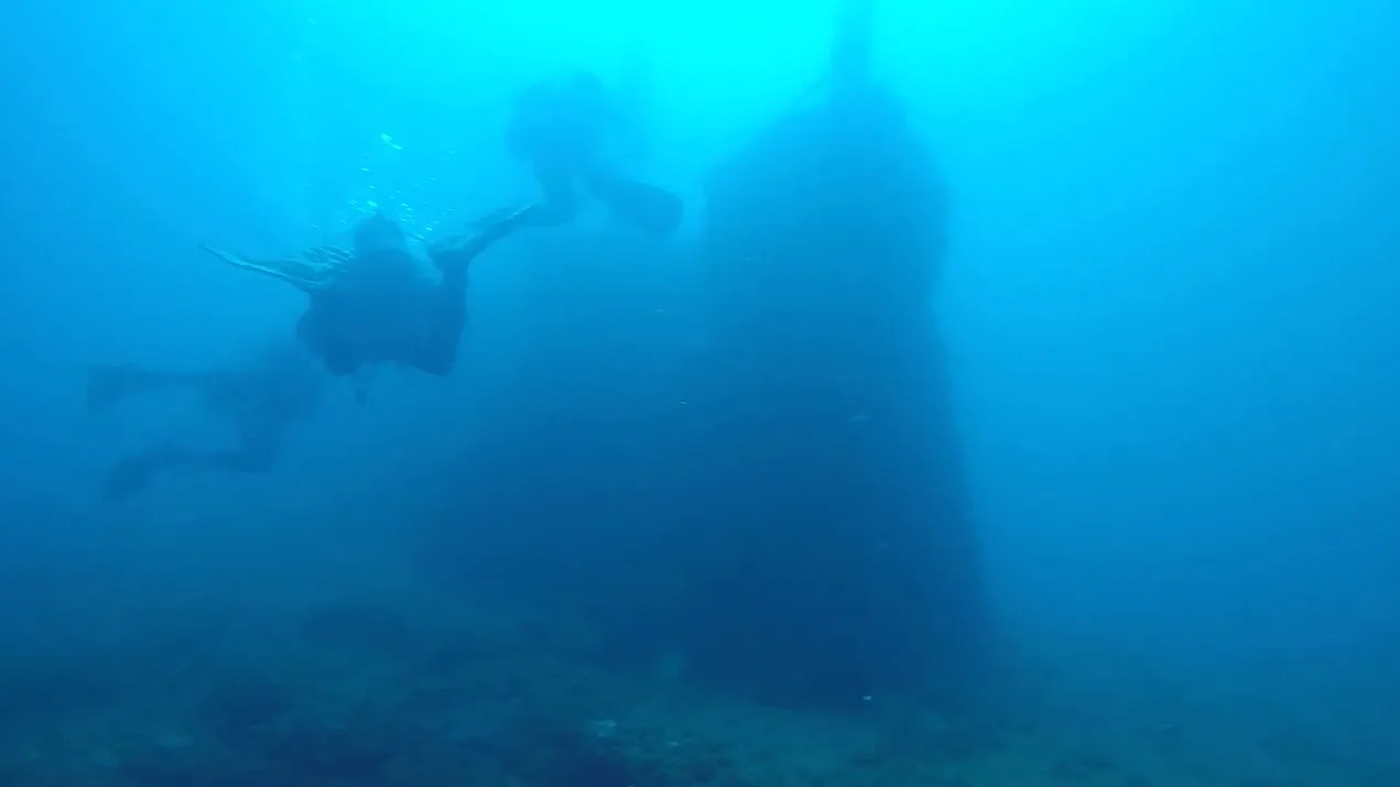 Depth ~ 20 meters.