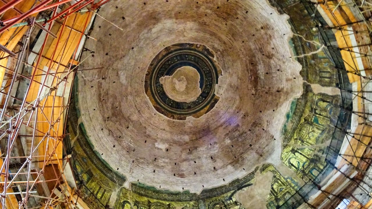 The ceiling from below