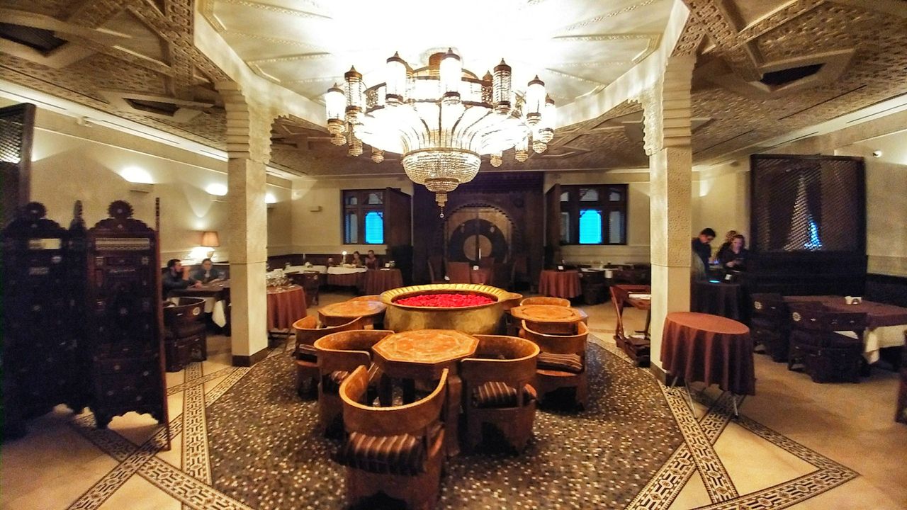 A restaurant with the atmosphere of the czars palace