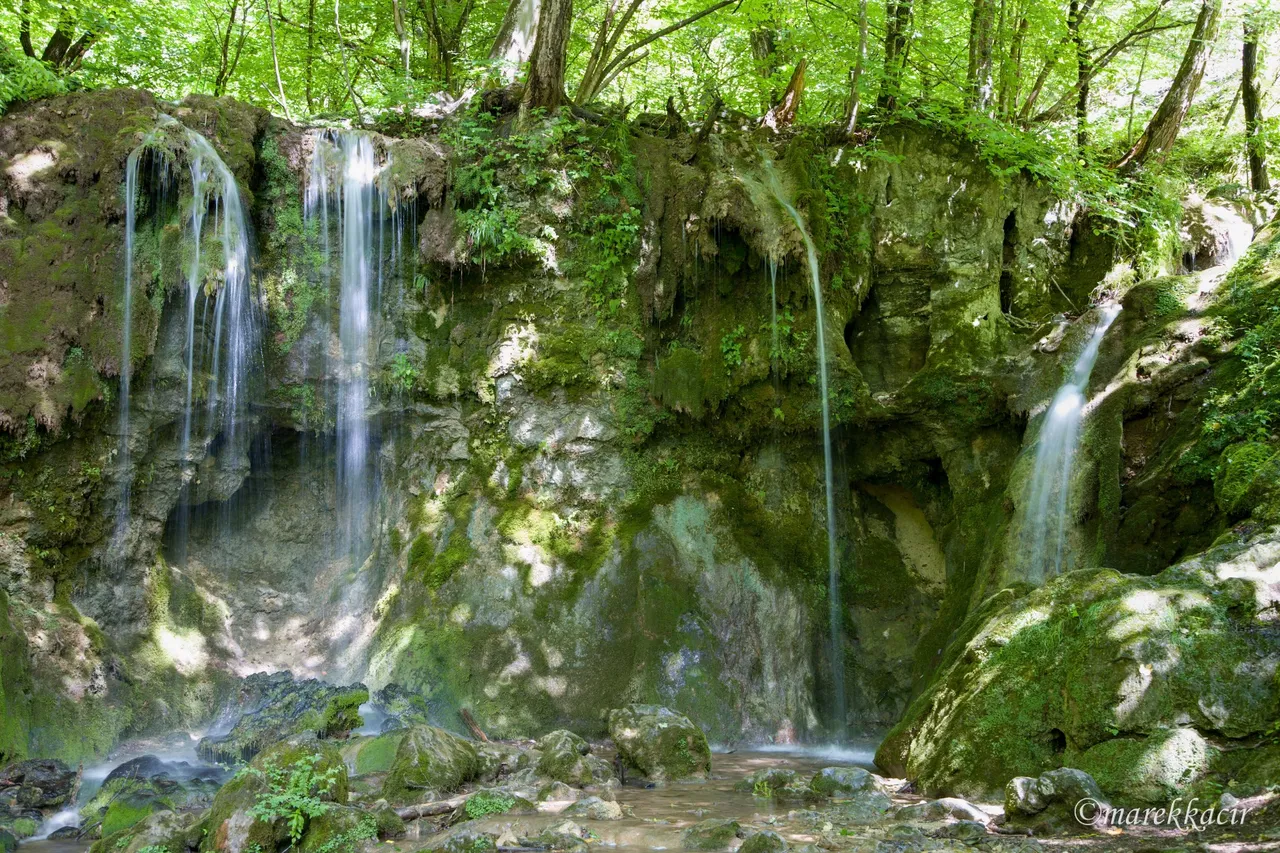 Large waterfall Hájsky bridge