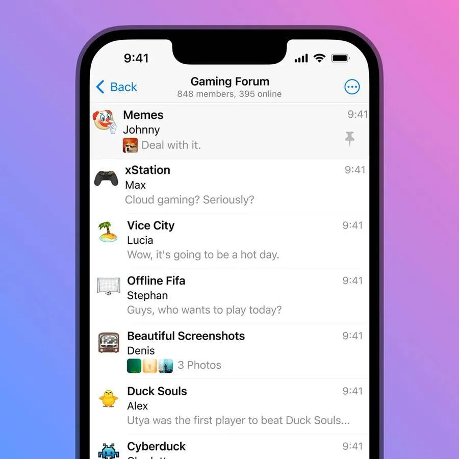 Telegram-topics