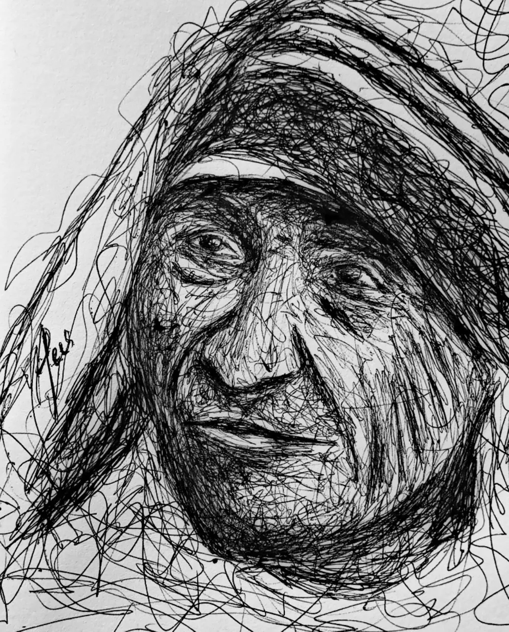 Abram Art - Pencil sketch of Mother Teresa. | Facebook