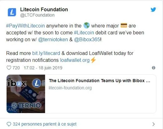LTC tweet