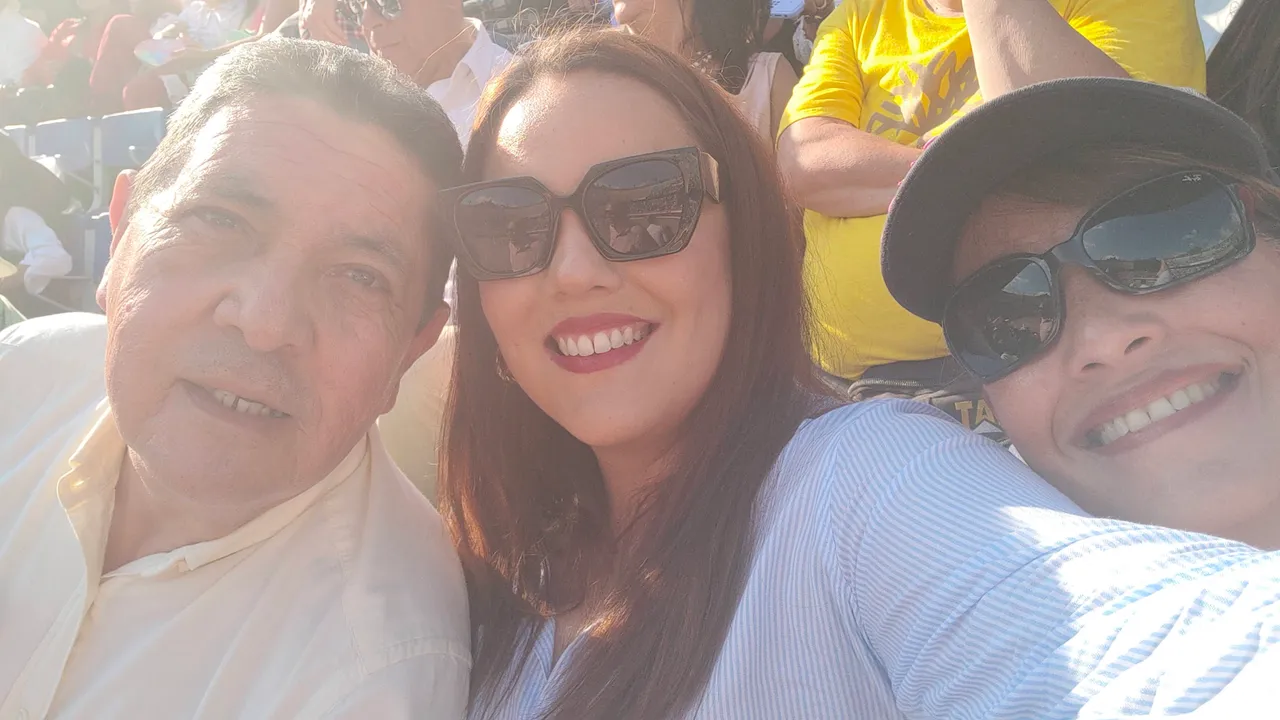 With my parents