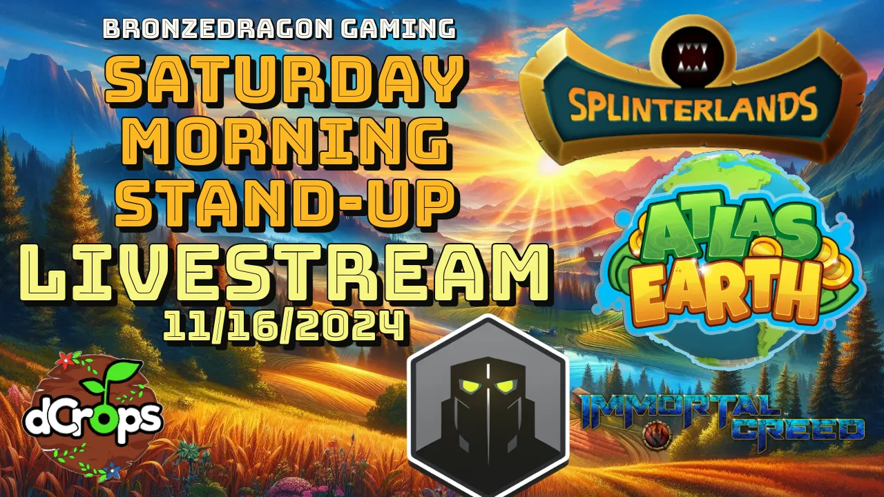 Splinterlands, Atlas Earth Live Stream, Saturday Morning Stand-Up (1).png