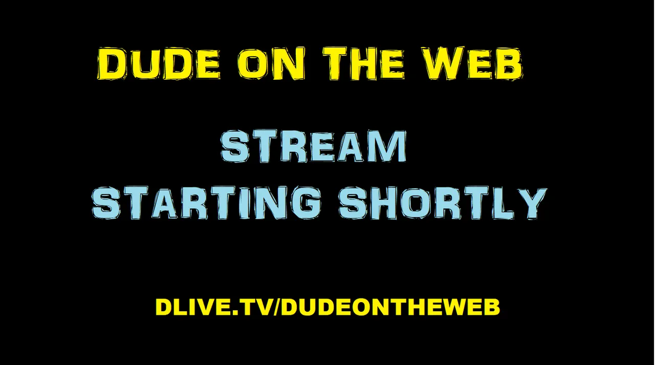My first starting shortly card when I started live streaming.