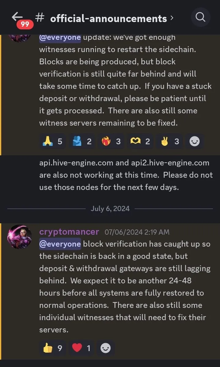 No Announcements