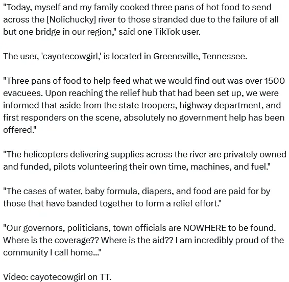 Screenshot 2024-10-05 at 13-28-10 Collin Rugg on X NEW Privately owned helicopters are delivering supplies to stranded victims as the government is nowhere to be found after Hurricane Helene demolished the Southeast. Locals a[...].png