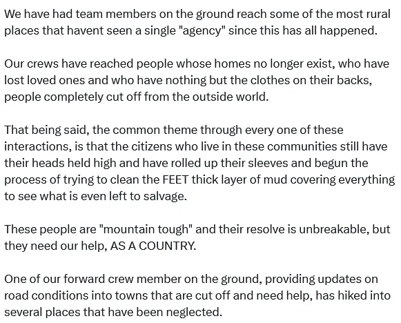 Screenshot 2024-10-07 at 18-51-03 Ryan Tyre 🇺🇸 on X 🚨Relief effort update - yes it is a long post but please read. I want to start off by explaining how strong the Appalachia people are because the scale of devastation is [...].png