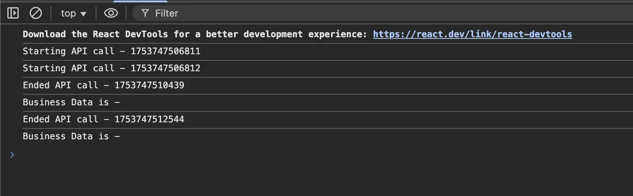 Two times API calls