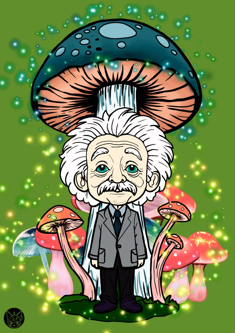 splinterlands fanart the wizard of Eastwood is Albert Einstein einstein 3.png