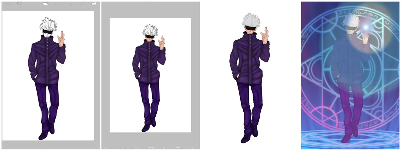 surrealworld fanart jjk satoru Gojo second drawing step 3.jpg