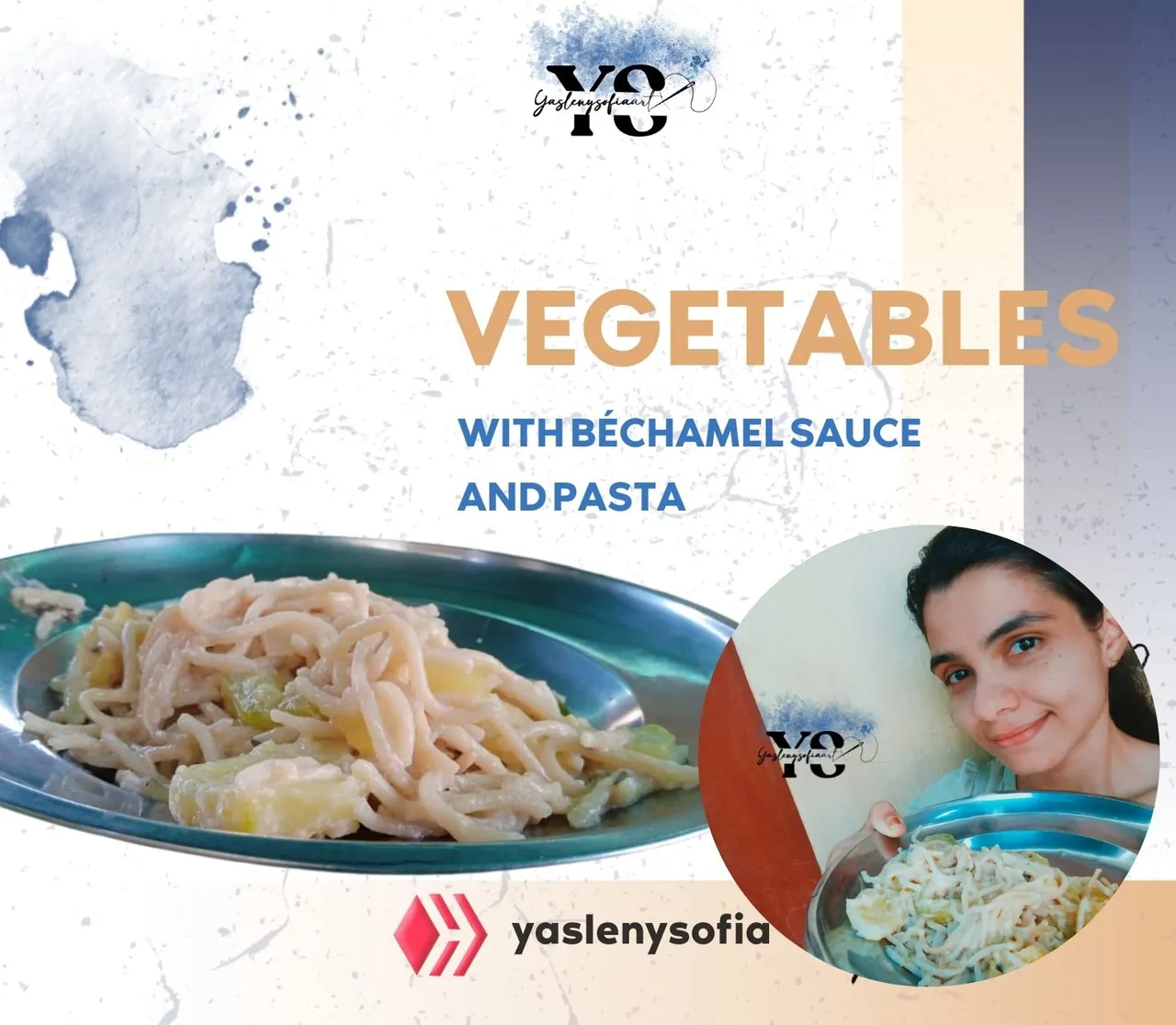 Vegetables with béchamel sauce and pasta/Vegetales con salsa estilo bechamel y pasta [ENG/ESP]