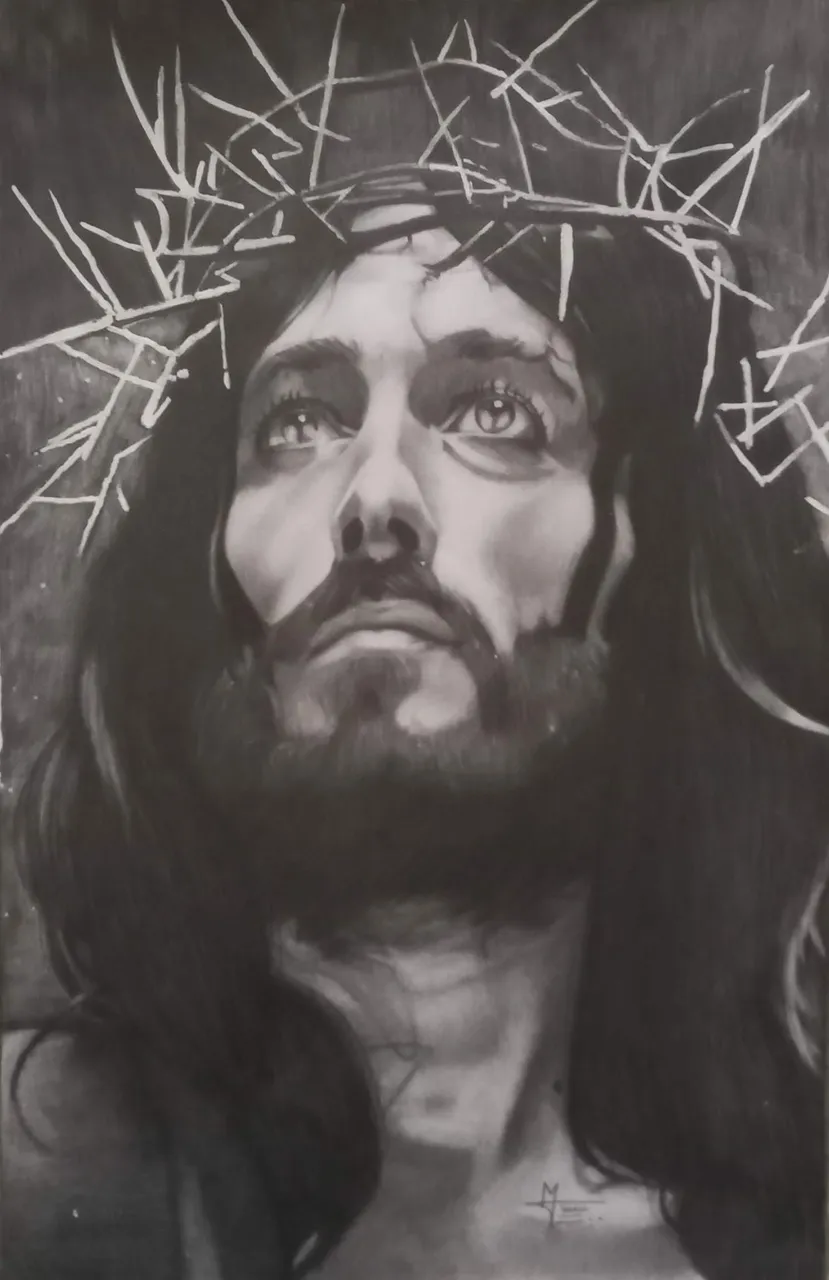 dibujo de la cara de jesus