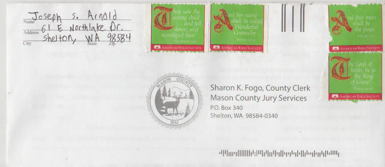 2020-11-07 - Saturday - 03:00 PM LMS JA - Jury Duty Request - Shelton WA - Return Envelope with stamps-1.png