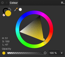 Color wheel stepping through Munsell color circle